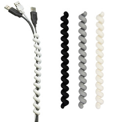 Cable Twisters set à 3 stuks zwart/grijs/wit