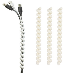 kabels bundelen met Cable Twister wit set a 3 stuks