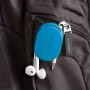 flex earbud wrap neon blauw impressie