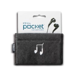Pocket, etuitje voor oordopjes zwart