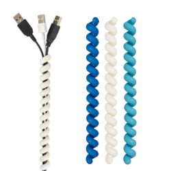 Cable Twister set donkerblauw / wit / lichtblauw