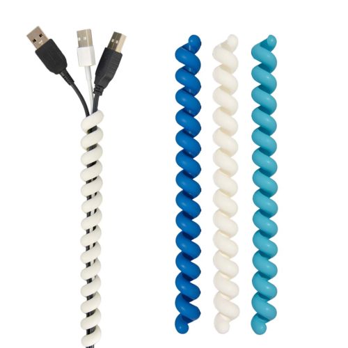 Cable Twister set donkerblauw / wit / lichtblauw