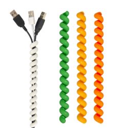 bundel snoeren met Cable Twister groen/geel/oranje