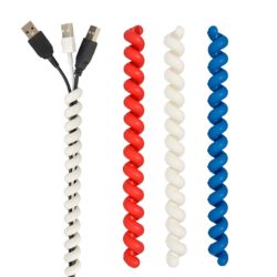 snoeren bundelen met Cable Twister rood / wit / blauw