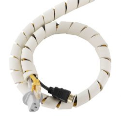 flexibele kabel organizer | 5 stuks à 60 cm Cable Slinky | wit